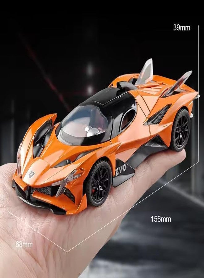 RAHU Big Diecast Apollo Project EVO Car with 6 Openable Doors with Sound and Light Toy Decoration Car Best Gift Toys for Kids - Image 4